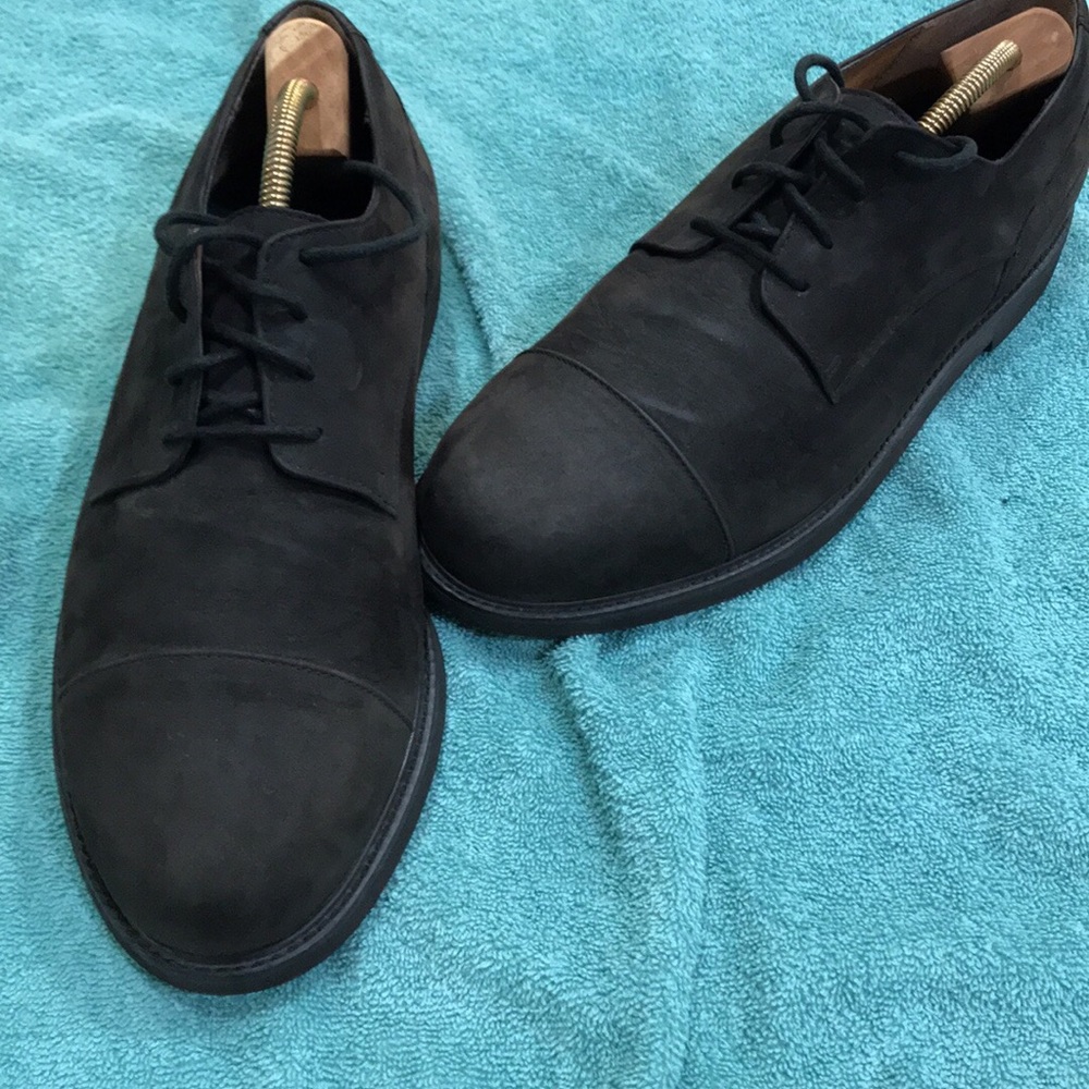 Rockport men’s black leather shoes size: 13